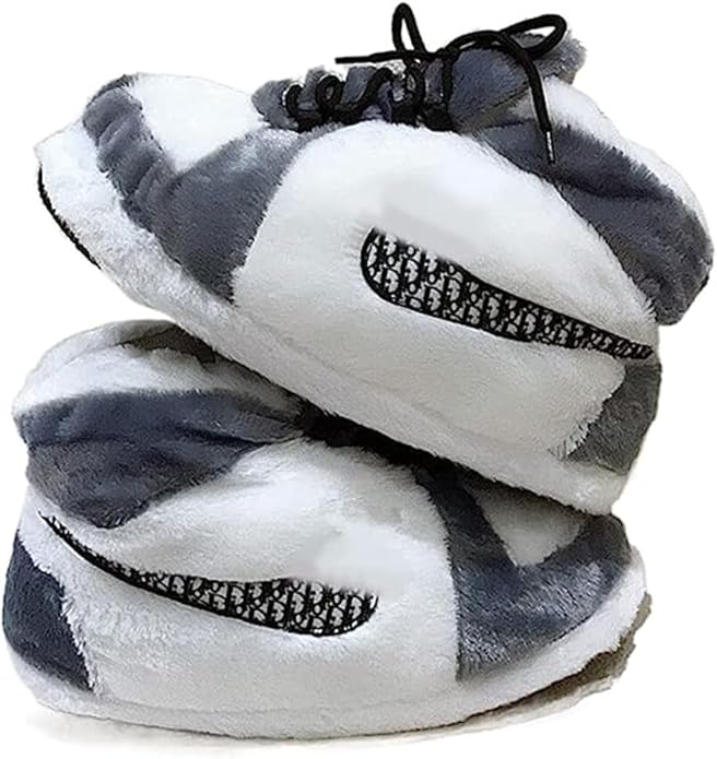 Sneaker Slippers Non Slip Sole Indoor House Plush Slippers Unisex Indoor Floor Cotton Shoes