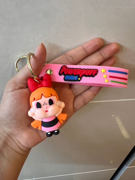 Crybaby Aesthetic Powerpuff Girls Keychain – Bubbles, Blossom, Buttercup