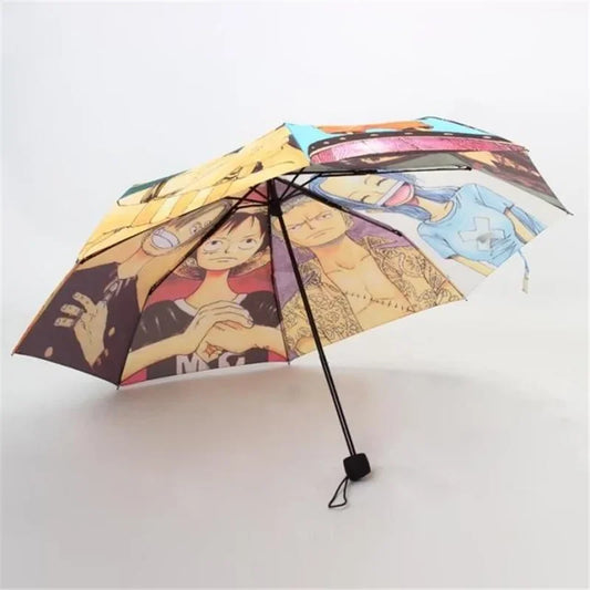 One Piece Anime Automatic Umbrella – Luffy, Zoro, Nami & Chopper