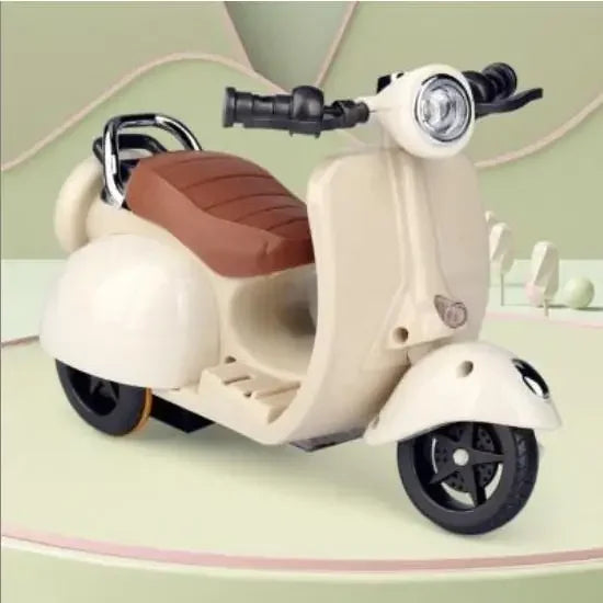 Mini Electric Motorcycle Toy for Labubu Dolls ā 360° Spin, Lights & Music (No Doll)