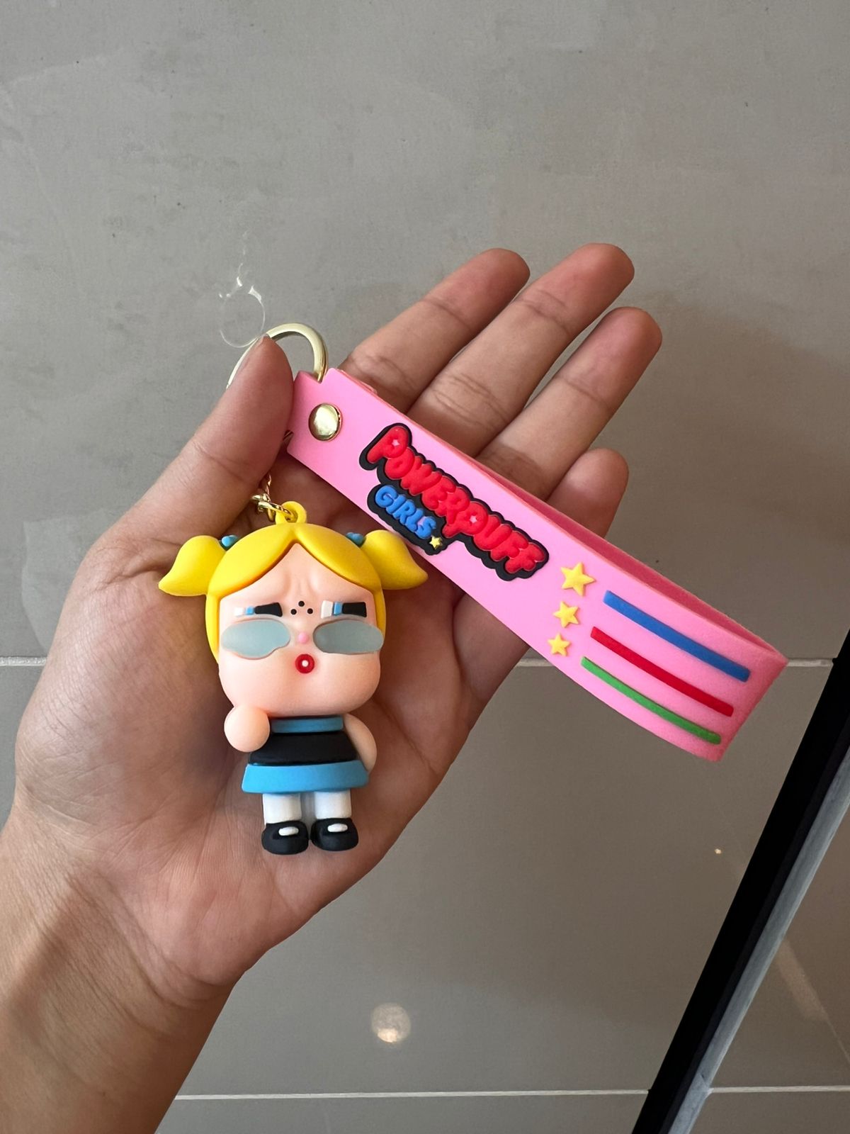 Crybaby Aesthetic Powerpuff Girls Keychain – Bubbles, Blossom, Buttercup
