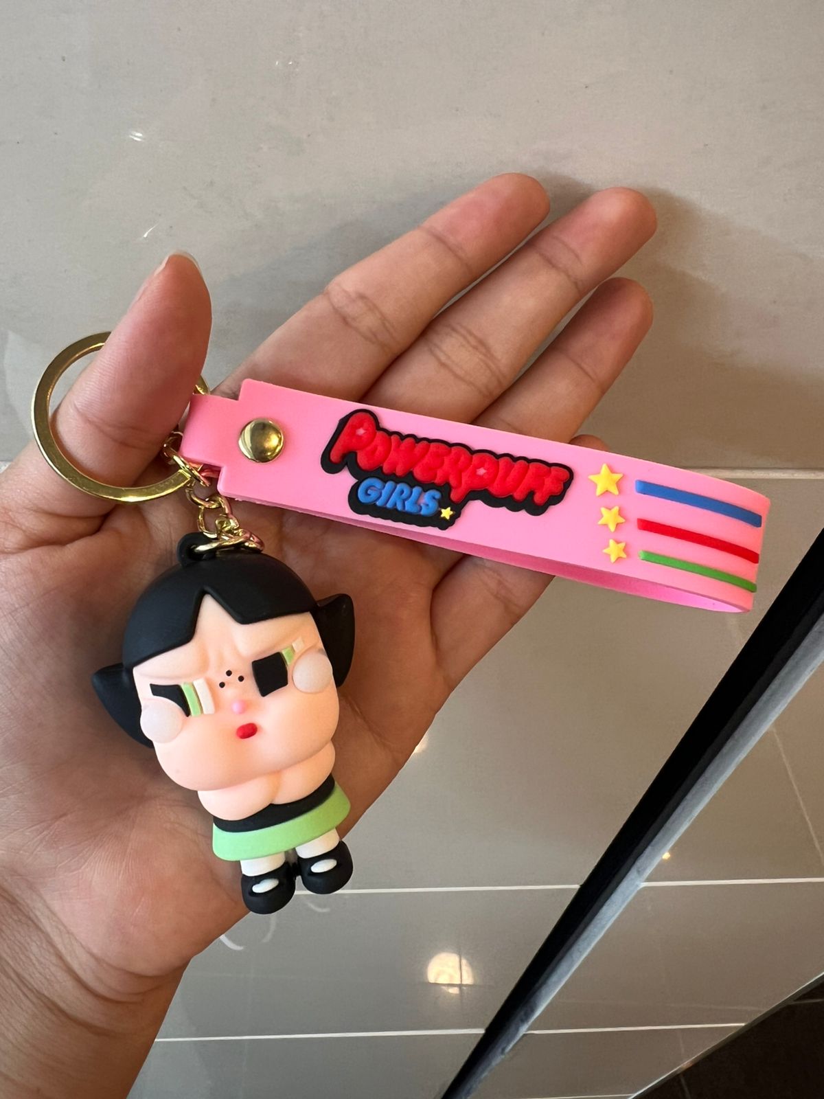 Crybaby Aesthetic Powerpuff Girls Keychain – Bubbles, Blossom, Buttercup