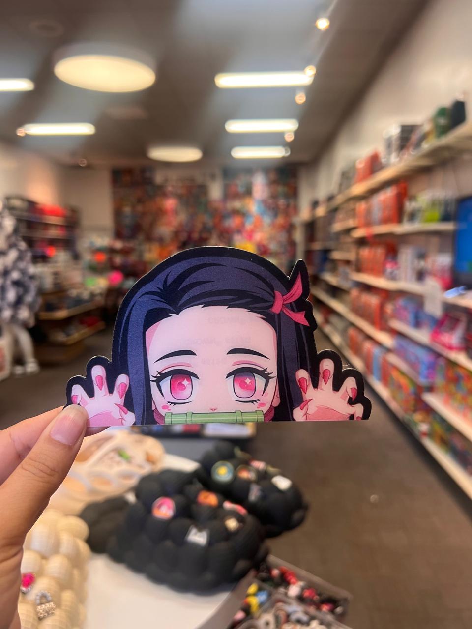 Nezuko Kamado 3D Sticker – Demon Slayer Anime Waterproof Vinyl