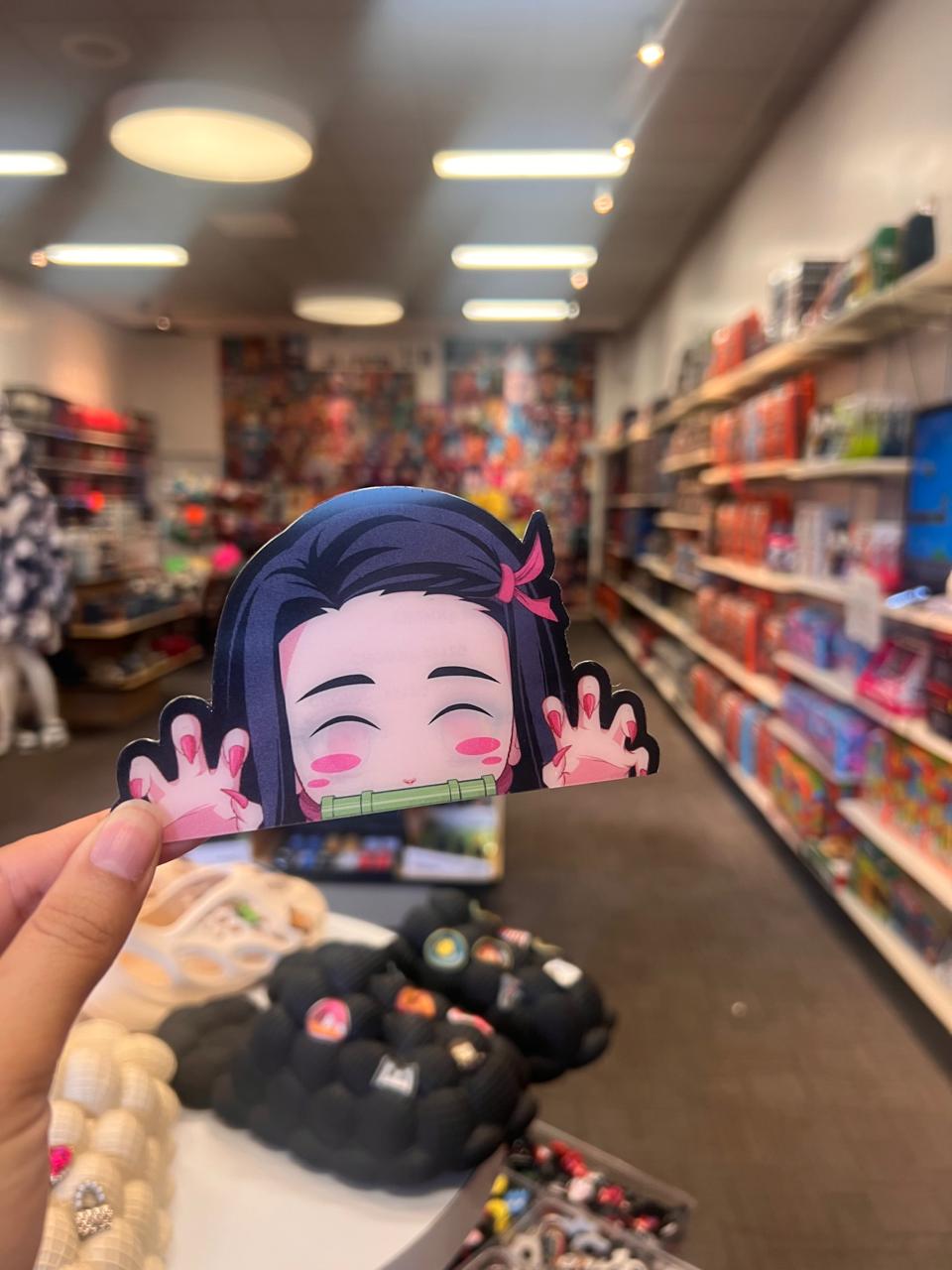 Nezuko Kamado 3D Sticker – Demon Slayer Anime Waterproof Vinyl