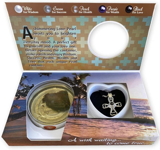 Pearl Wish Kit with Pendant Necklace – Cross Design