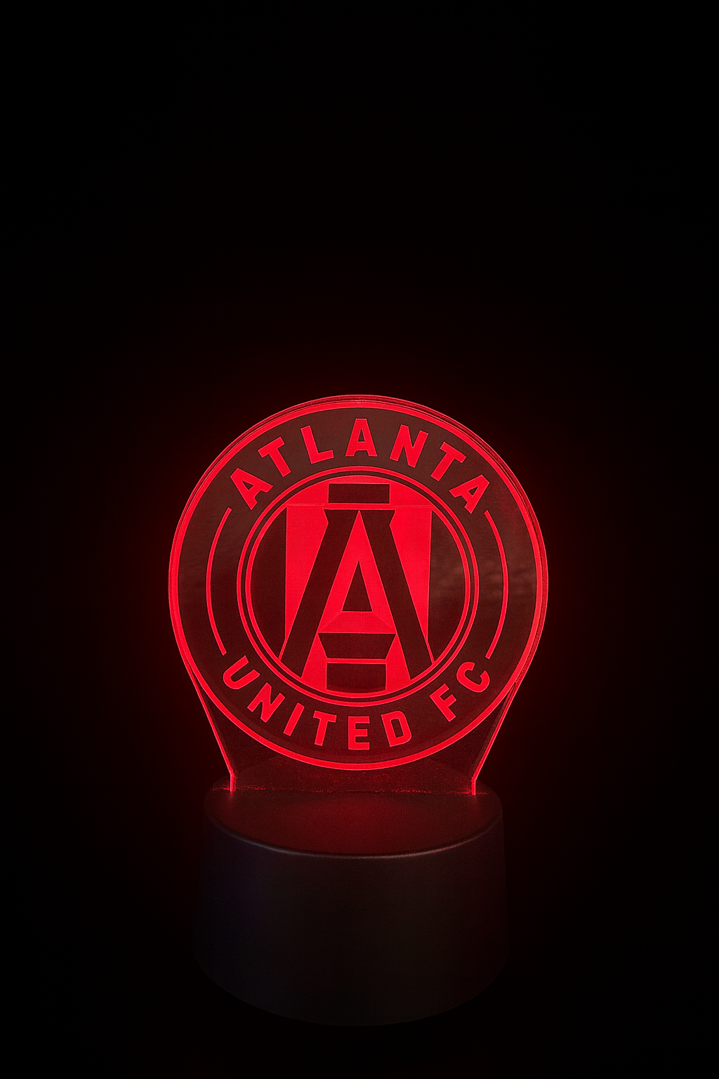 Atlanta United FC round logo 3D glow lamp