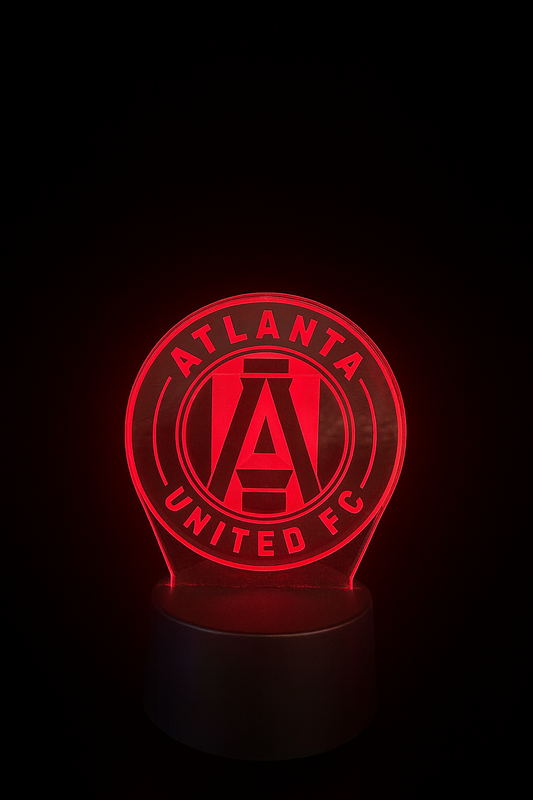 Atlanta United FC round logo 3D glow lamp