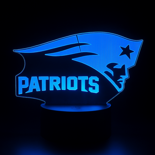 Patriots acrylic LED light for room décor