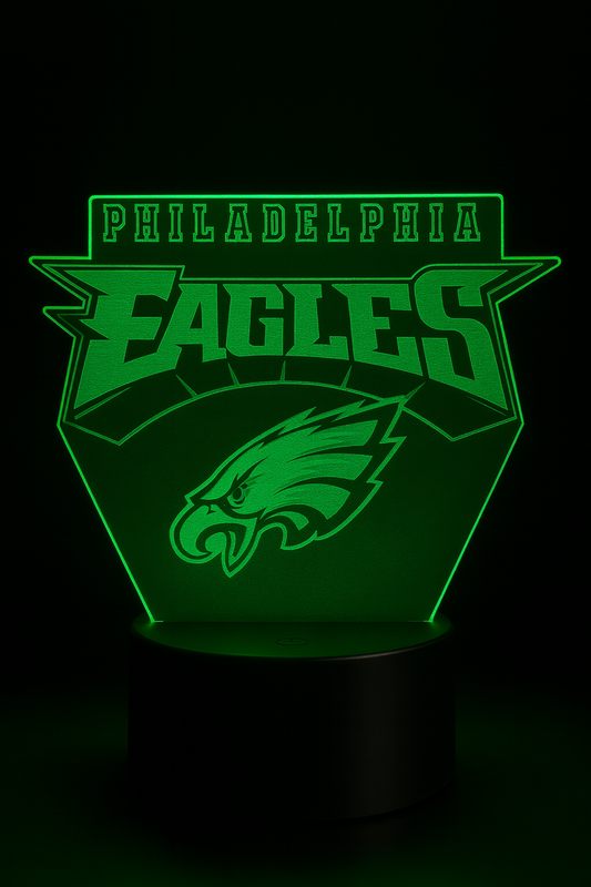 Color changing Eagles fan décor lamp