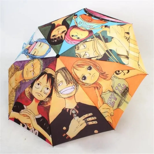 One Piece Anime Automatic Umbrella – Luffy, Zoro, Nami & Chopper