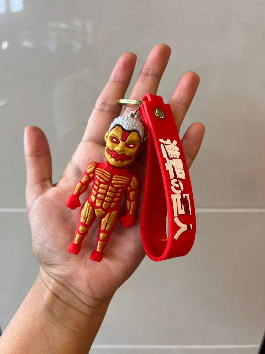 Attack on Titan Keychains – Armored Titan, Attack Titan & Beast Titan PVC Collectibles