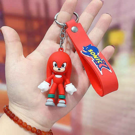 Sonic-Inspired Keychain – Cute PVC Stress-Relief Toy 🔑💙